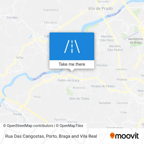 Rua Das Cangostas map