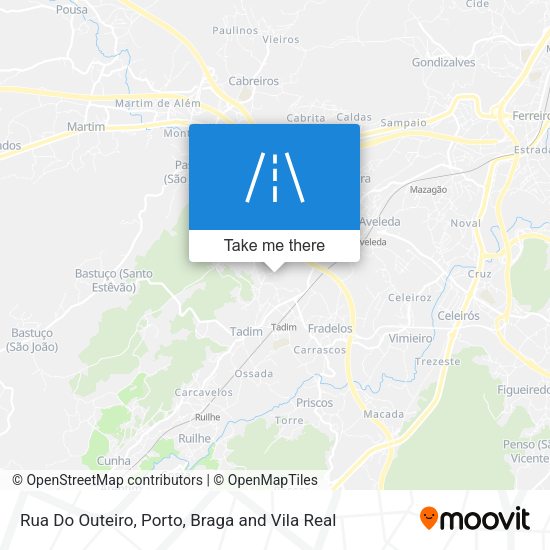 Rua Do Outeiro map