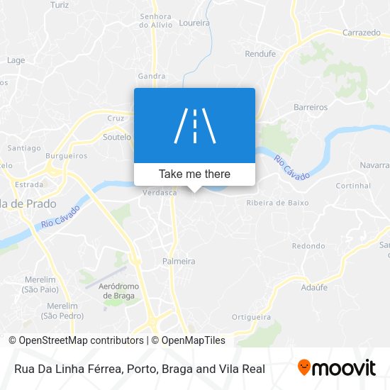 Rua Da Linha Férrea mapa