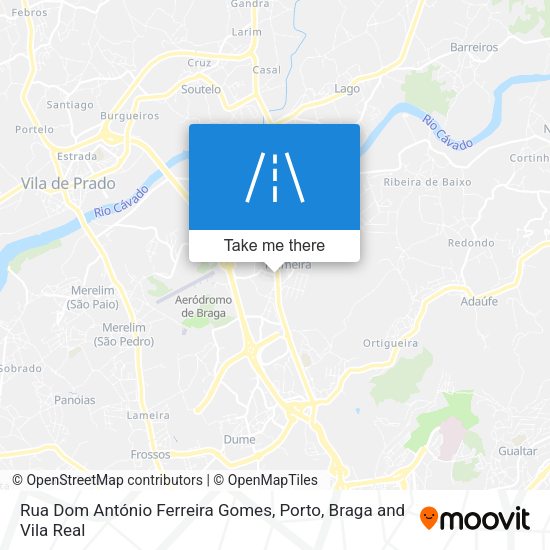 Rua Dom António Ferreira Gomes mapa