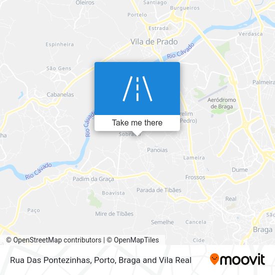 Rua Das Pontezinhas map