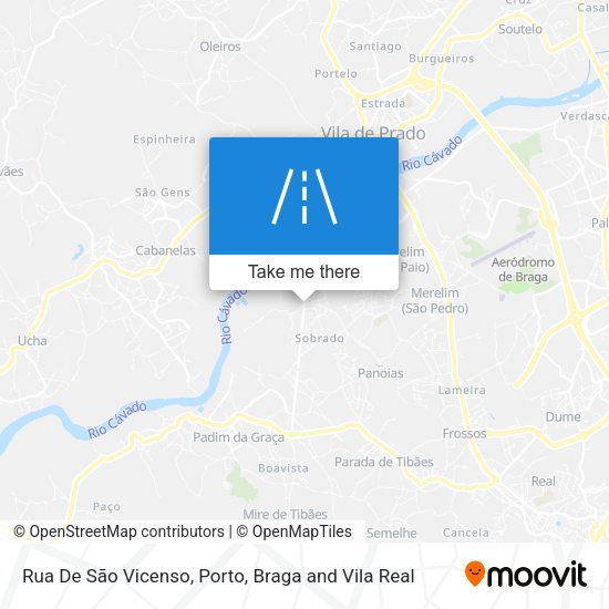 Rua De São Vicenso map