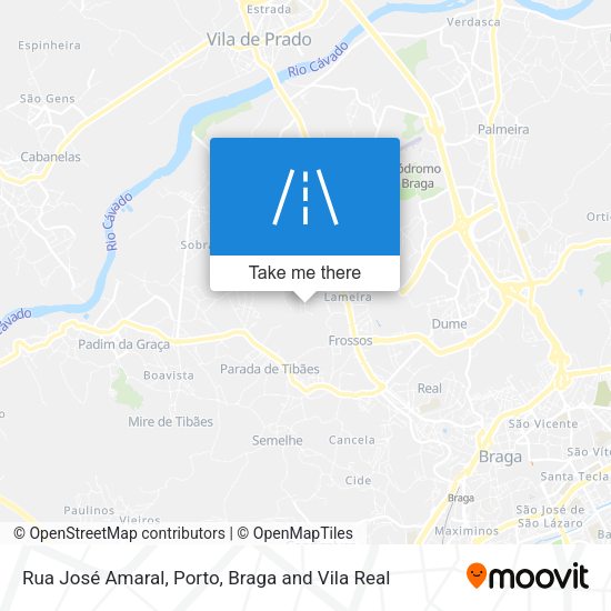 Rua José Amaral mapa