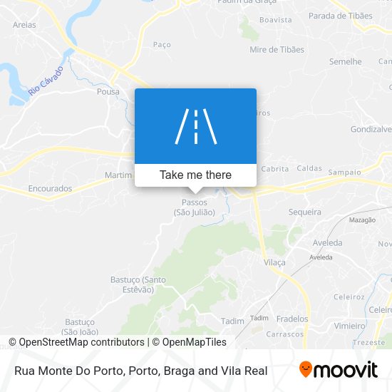 Rua Monte Do Porto mapa