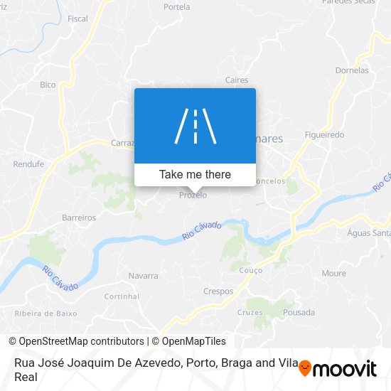 Rua José Joaquim De Azevedo mapa