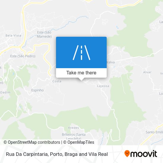 Rua Da Carpintaria mapa