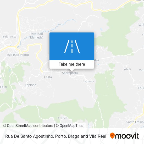 Rua De Santo Agostinho mapa