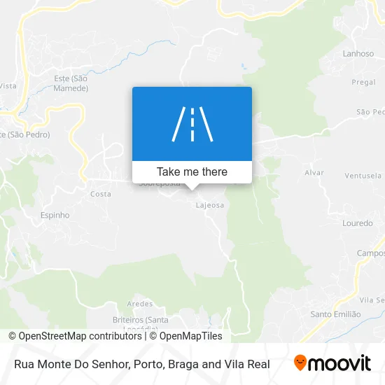 Rua Monte Do Senhor map