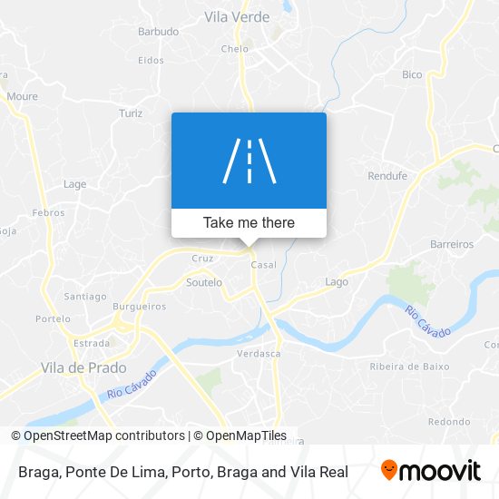 Braga, Ponte De Lima map