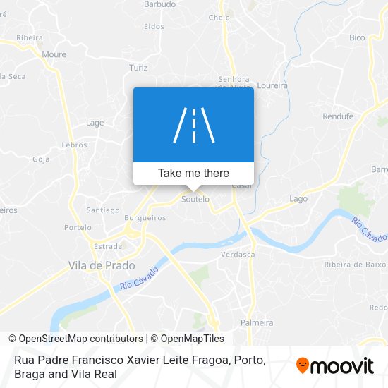 Rua Padre Francisco Xavier Leite Fragoa mapa