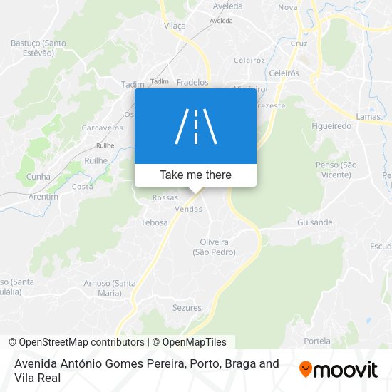 Avenida António Gomes Pereira mapa
