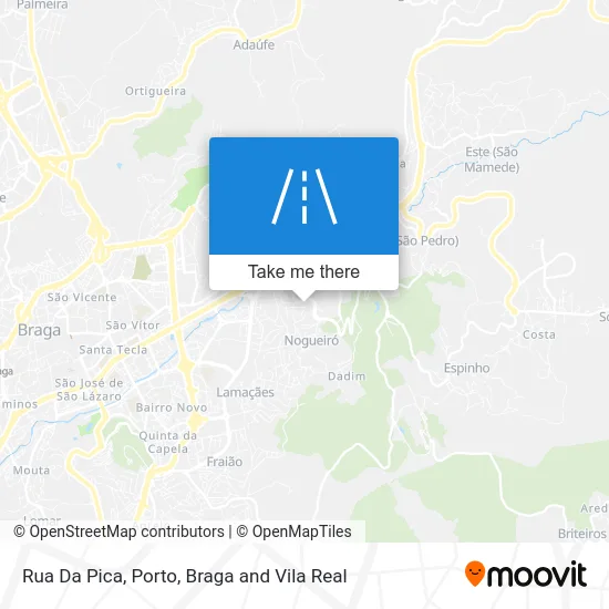 Rua Da Pica map