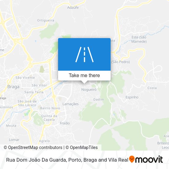 Rua Dom João Da Guarda mapa