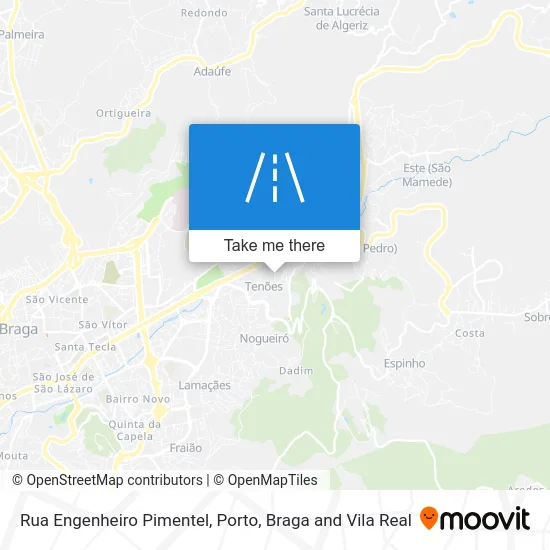Rua Engenheiro Pimentel map