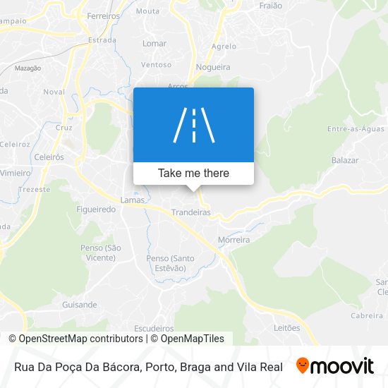Rua Da Poça Da Bácora mapa
