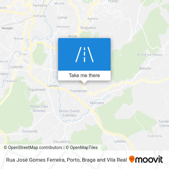 Rua José Gomes Ferreira mapa