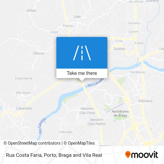 Rua Costa Faria mapa