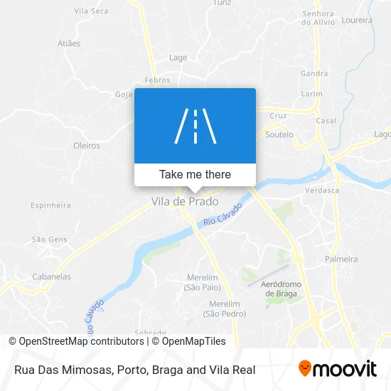 Rua Das Mimosas map