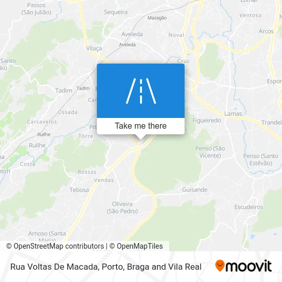 Rua Voltas De Macada map