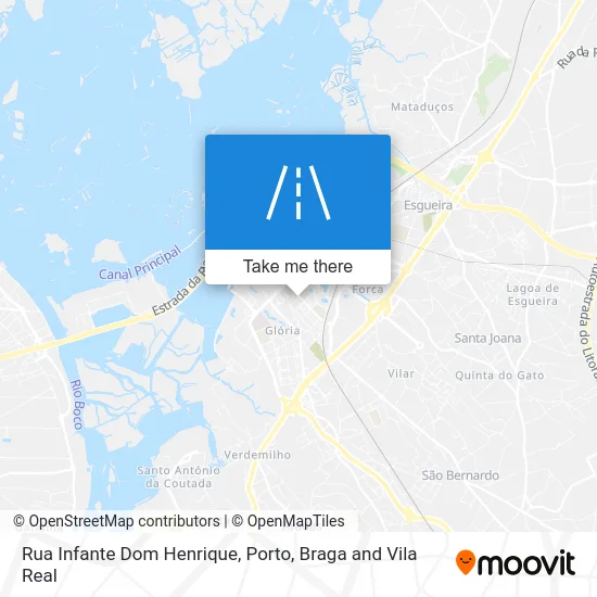 Rua Infante Dom Henrique map