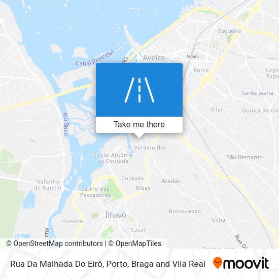 Rua Da Malhada Do Eirô map