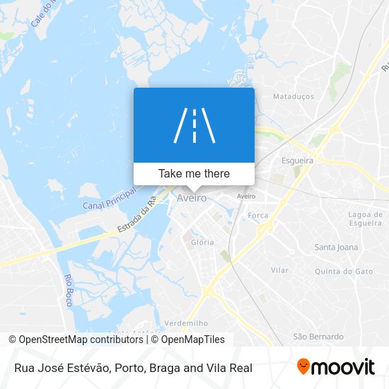 Rua José Estévão mapa
