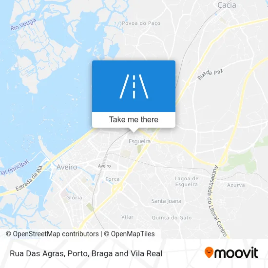 Rua Das Agras map