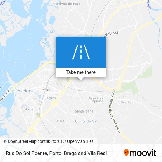 Rua Do Sol Poente mapa