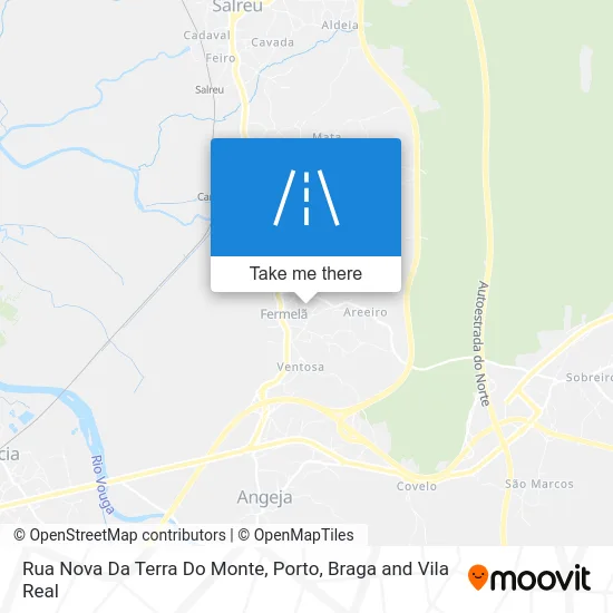 Rua Nova Da Terra Do Monte map