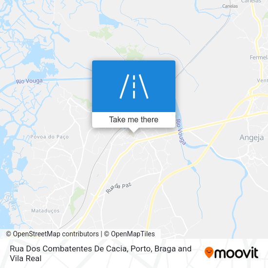Rua Dos Combatentes De Cacia mapa