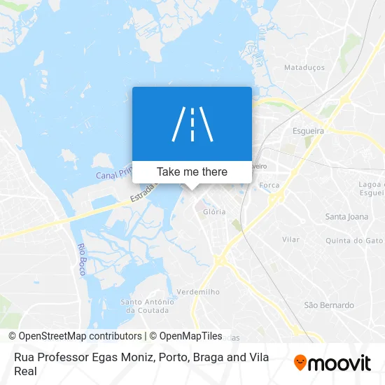 Rua Professor Egas Moniz map