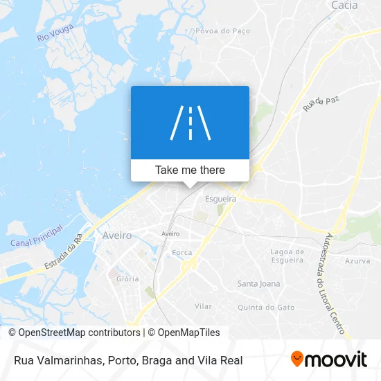 Rua Valmarinhas map