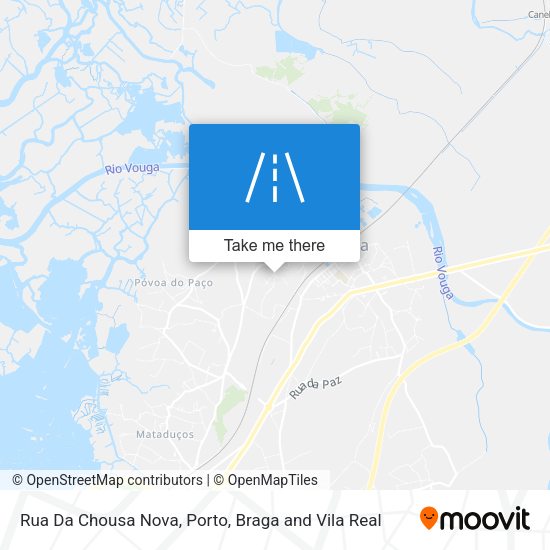 Rua Da Chousa Nova mapa