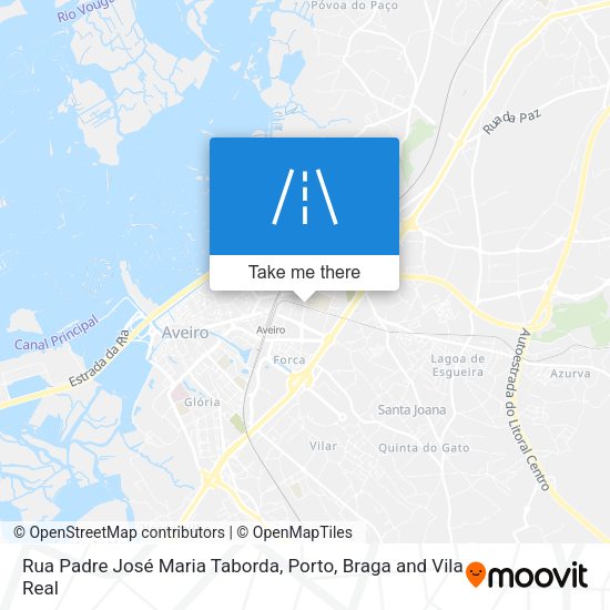 Rua Padre José Maria Taborda mapa