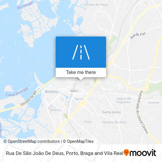 Rua De São João De Deus mapa