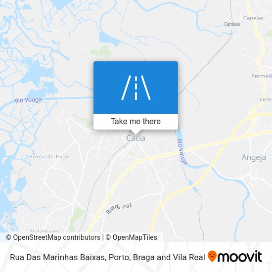 Rua Das Marinhas Baixas mapa