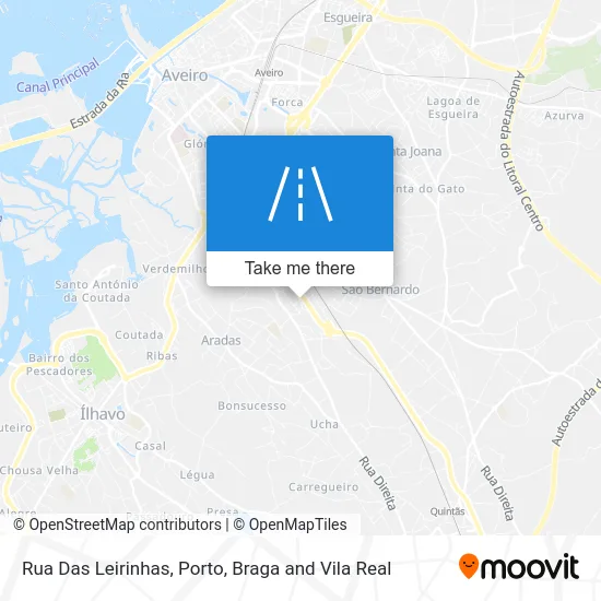 Rua Das Leirinhas map