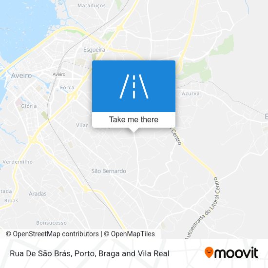 Rua De São Brás mapa