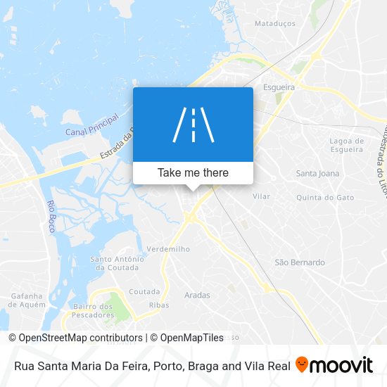 Rua Santa Maria Da Feira map