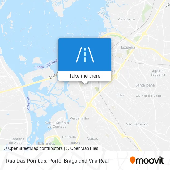 Rua Das Pombas map