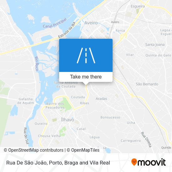 Rua De São João mapa