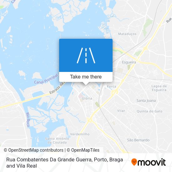 Rua Combatentes Da Grande Guerra mapa