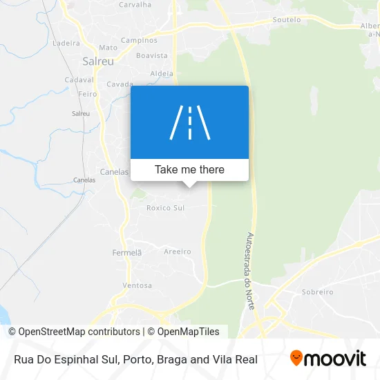 Rua Do Espinhal Sul map
