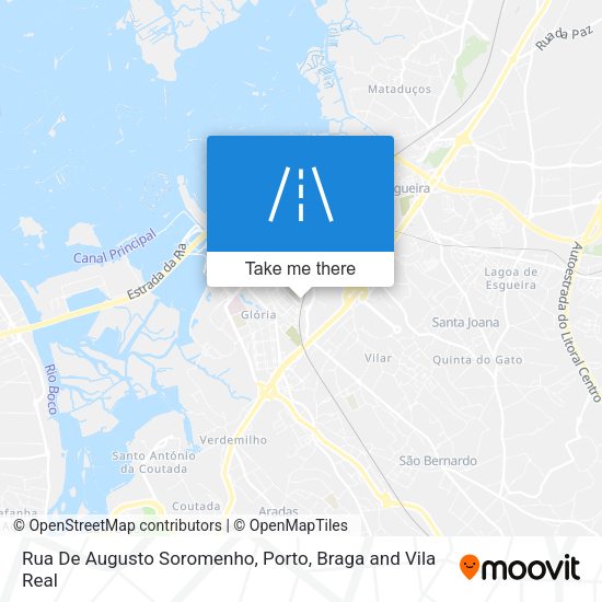 Rua De Augusto Soromenho mapa