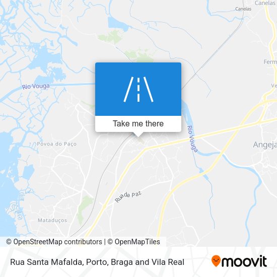 Rua Santa Mafalda mapa