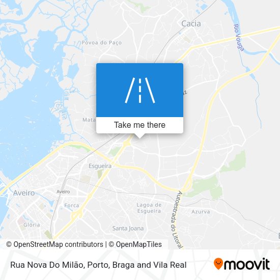 Rua Nova Do Milão mapa
