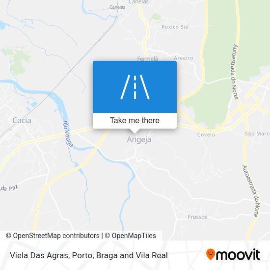 Viela Das Agras mapa