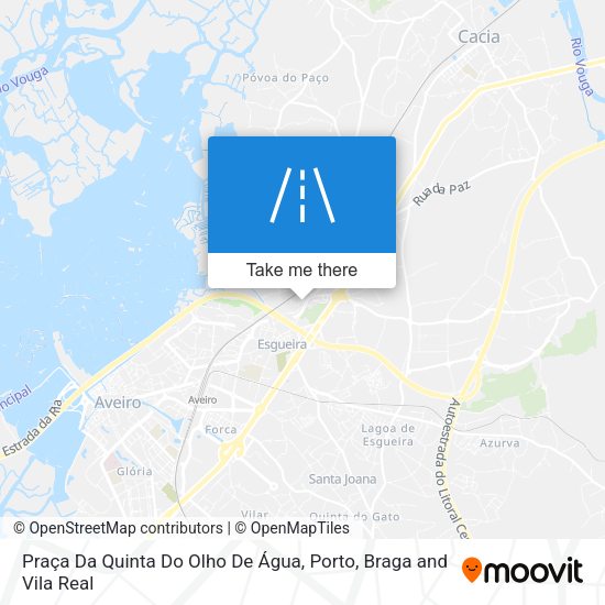 Praça Da Quinta Do Olho De Água mapa