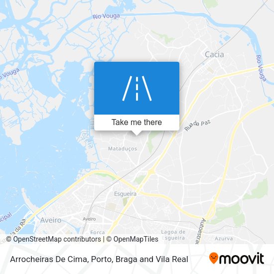 Arrocheiras De Cima mapa