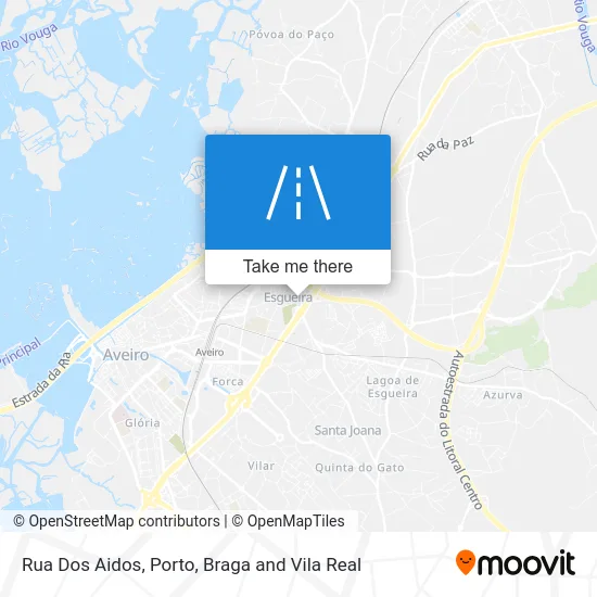 Rua Dos Aidos map